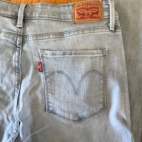 Levi’s Jeans Light Washed Mid Rise Skinny straight leg size 31 - Picture 5 of 11